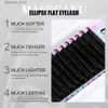 Falska ögonfransar Masscaku Matte Flat Eyelashes Extension C D Curl 8-18 mm Individuell blandad spett ellips Mjuk natur fransar levererar grossist Q231129