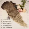 Synthetic Wigs tant Heat Elimination Wig with Straight Bangs Large Wav Long Curly Hair Synthetic Fiber Headband Wig