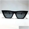 Okulary przeciwsłoneczne dla kobiet letni kot oczu w stylu antlen antrafiolet retro tarcza soczewki kwadratowy fl fl rama mody okulary losowe pudełko DHV9I