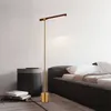 Vloerlampen Lineair Hout LED Vloerlamp Moderne minimalistische replica lamp ontwerper led woonkamer decoratie nachtkastje verticale loft vloerlamp W0428