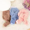 Cão vestuário quente macacão inverno pet pijama para pequenas roupas médias filhote de cachorro macio casaco francês bulldog jaqueta chihuahua teddy trajes 231128