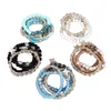 Dangle Oorbellen Vlinder Kristal Steen Stretch Hanger Armbanden Stapelbare Kralen Armband Set Voor Straat Zomer Strand