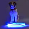 Colliers LED pour chiens, laisse solide pour animaux de compagnie, corde pour la marche en plein air, Traction brillante, petites fournitures