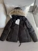 Kanadensiska jackor kvinnor Wyndham Parka Kanada klassiska Gooses Jackor Vinterjacka Real Fur Designer Hoodie Goose Down Jacket Windbreaker Outwear C112902