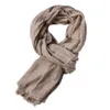 Scarves Male Brand Winter Scarf Men Warm Soft Tassel Bufanda Casual Cotton Linen Crinkle Men'S Scarves Shawl Black Navy Man Scarfs 231128