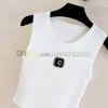 Quick Drying Sport Top Women Sleeveless Tank Tops Crew Neck Knits t Shirt Luxury Knitwear Vest