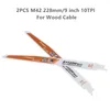 Zaagbladen送料無料10pcs/set 228/240mm HCS bim saber wet woodケーブルメタル鋳鉄製の電動工具用の刃の往復切断