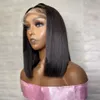 Synthetic Wigs Front Lace Wig Female Short Hair Bobo Head Lace Short Hair ide Buckle Straight Hair Collarbone Hair