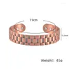 Bangle Retro Irregar Superfície Magnética Pulseira Cura Bio Terapia Artrite Dor Relief Cuff para Homens Mulheres Gota Entrega Jóias Bra Dh4uv