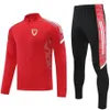 Wales Nationaal Voetbalteam Heren Trainingspak Jas Broek Voetbal Trainingspakken Sportkleding Joggingkleding Volwassen Tracksuts343T