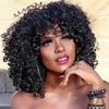 Synthetic Wigs Small ffy Short Curly Hair Women's Synthetic Fiber Wig Explosive Head Product Head Cover