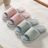 Spza Home Schoenen Nieuwe Vier Seizoenen Doek Kunst Katoen Linnen Slippers Vrouwelijke Liefhebbers Indoor Moon Japanse Effen Kleur