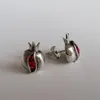 Boucles d'oreilles incrustées de pierre naturelle, grenade pour dames, Style romantique doux, bijoux de fiançailles et de mariage exquis, Drop2743