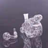 Narguilés verre brûleur à mazout Bong conduite d'eau Dab Rigs barboteur tuyau de fumée forme d'artillerie unique fumer à la main Bong avec tuyaux de brûleur à mazout en aval