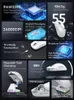 Combo tastiera e mouse Attack Shark X6 PAW3395 Connessione Bluetooth Tri Mode RGB Touch Base di ricarica magnetica Macro Gaming 231128