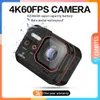 Caméras vidéo d'action sportive Caméra d'action CERASTES 4K60FPS avec écran de télécommande caméra de sport étanche enregistreur de conduite Sports Action Cam 231128