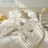 Electric Blanket Tuscan Faux Rabbit Fur Autumn Winter Warm Blanket Luxury B Side Faux Lamb's Wool Weighted Blanket Soft Cozy Warmth Sofa Blankets Q231130
