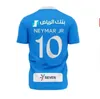 Vuxna Kids Kit 23 24 Ronaldo Neymar Jr Soccer Jerseys Nassr FC Al Hilal Ittihad Benzema Mane Neves Saudiarabien Kante Al-Ittihad 2023 2024 Fotbollskjorta Al-Nassr