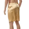 Heren shorts trendy pyjamabroek elastische taille slapen comfortabel mannen nachtkleding strand