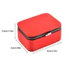 Jewelry Pouches Box PU Leather Gift Pendant Shockproof Case Travel Necklace Ring Organizer Multi-function Storage Holder