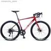 Vélos 700x32c vélo de gravier en alliage d'aluminium 14/16/21 cadre de vitesse vélos de route frein à disque mécanique vélo pas cher avec livraison gratuite Q231129