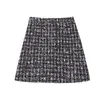 Rokken Damesrok Minirokken Herfst en winter Koreaanse stijl Hoge taille Tweed Hippe rok Sexy rok voor seks Kokerrok 231129