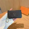 Luxury Designers Mini Coin Purse Keychain Fashion Womens Mens Credit Card Holder Wallet Ring 002 OUT0