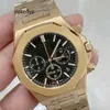 Hareket izle Audema Pigue Basit Stil En İyi Brand Lüks Top 42mm Erkek Safir Cam Kronograf İşlev Çelik kayış su geçirmez kolluk