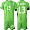 Équipe nationale GK Mexique Manches longues BLANCO Maillot de football Ensemble Gardien de but Campos TALAVERA COTA Guillermo Ochoa Antonio Rodriguez Kits de chemise de football 23/24 Hommes Enfants