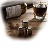 9Pcs Set Stainless Steel Whiskey Stones, Reusable Ice Cubes Chilling Stones Rocks for Wine, Beer, Beverage, ( Set of 8, Tip Tongs, Ice Ghuu