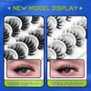 False Eyelashes GROINNEYA 10 Pairs Faux Mink Lashes 5D Fluffy Full Eyelashes Soft Wispy Volume Natural Long False Lashes Reusable Q231129