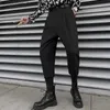 Herrbyxor 2023 Korea mode Harlan Pants Business byxor män varumärke Kläder Män vintage Wild Loose Casual Suit Pants Black 28-38 L231129