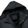 Mens Down Parkas Jaqueta de Inverno Homens Grosso Quente Casual Algodão Acolchoado À Prova de Vento Impermeável Casacos de Lã Com Capuz Plus Veludo Outwear Roupas 231129