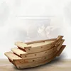 Dinnerware Sets Sushi Boat Serving Tray Wooden Plate Platter Japanese Dish For Plates Snack Party Shaped Bowl Appetizer Wood Sashimi