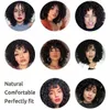 Synthetic Wigs Small ffy Short Curly Hair Women's Synthetic Fiber Wig Explosive Head Product Head Cover