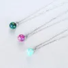 French Retro Romantic Ball Opal Pendant Necklace Women Luxury Brand s925 Silver Necklace Female Charm Sexy Collar Chain High end Jewelry Valentine's Day Gift