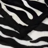 전기 담요 매우 편안한 부드러운 밍크 펠트 담요 Zebra 스트라이프 패턴 소파 / 침대 / 여행 통기성 Q231130에 던져진 꽃 담요.