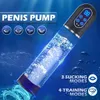 Pump Toys IPX7 Waterproof Electric Penis Pump Vacuum Pump Enlargement Extend Endurance Trainer for Larger Suction Toys for Men Masturbator 231128