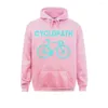 Herren-Kapuzenpullover „Cyclopath“, lustiger Fahrrad-Radfahrer, Humor, schicke Sweatshirts, tailliert, langärmelig, modische Sportbekleidung, Herbst, Frühling