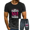 Survêtements pour hommes, chers Parents, T-Shirts amusants, surdimensionnés, couverture en coton, Streetwear, décontractés pour garçons