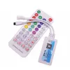 38key ir remoto rgb controlador ws2811 ws2812b tiras de luz led controlador sp611e música bluetooth app remoto sem fio led controlador ll