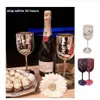 2pcs Christmas Celebrate Party Wine Glasses Unbreakable Wedding White Moet Champagne Coupes Cocktail Flutes Goblet Acrylic Elegant3101