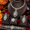 Brincos de colar Conjunto Godki 4pcs moda de luxo Africano Emirados Árabes Unidos para Mulheres Partido de Casamento Cubic Zirconia Dubai Jóias de noivas 2023