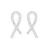 Pas cher Simple Conception Stud Oreille Anneau Géométrique En Métal X Croix Boucles D'oreilles Boucles D'oreilles Tempérament Femmes Cristal Strass Boucle D'oreille De Noce Jewerlry