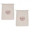 Storage Bags 2 Pcs Homemade Bread Cloth Loaf Natural Linen Canvas Grocery Sourdough Drawstring