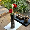 Dekorative Blumen 18 x künstliche Calla-Lilien-Blumenstrauß mit einzelnem langem Stiel, echte Heimdekoration, Farbe: cremig