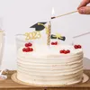 Outils de gâteau 24pcs Graduation Papier Cupcake Toppers Décoratif Orner 2023 Décors noirs pour la fête