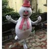 Halloween Cute Snowman Mascot Costume Simulation Cartoon Character Outfits Suit Adults Size Outfit Unisex Birthday Christmas Carnival Fancy Dress