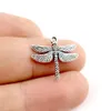 22848 45PCS Alloy Antique Silver Vintage Insects Dragonfly Pendant Charm Fashion Jewelry Accessory DIY Part234Z