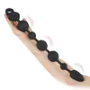 Brinquedo sexual massageador longo de silicone contas anais plug anal massagem de próstata 10 modos vibrador brinquedos para homens mulheres casais flertando jogos